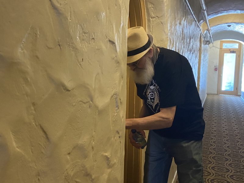 Cedric Dugger enters his home