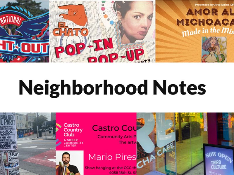 Collage of flyers showcasing this weekend's events.