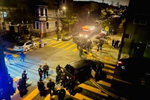 SWAT Team outside residence of robbery suspect