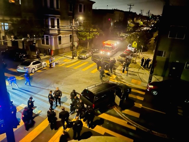 SWAT Team outside residence of robbery suspect