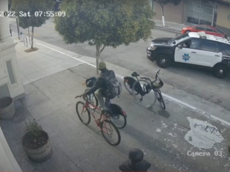 Jose Corvera with two bikes