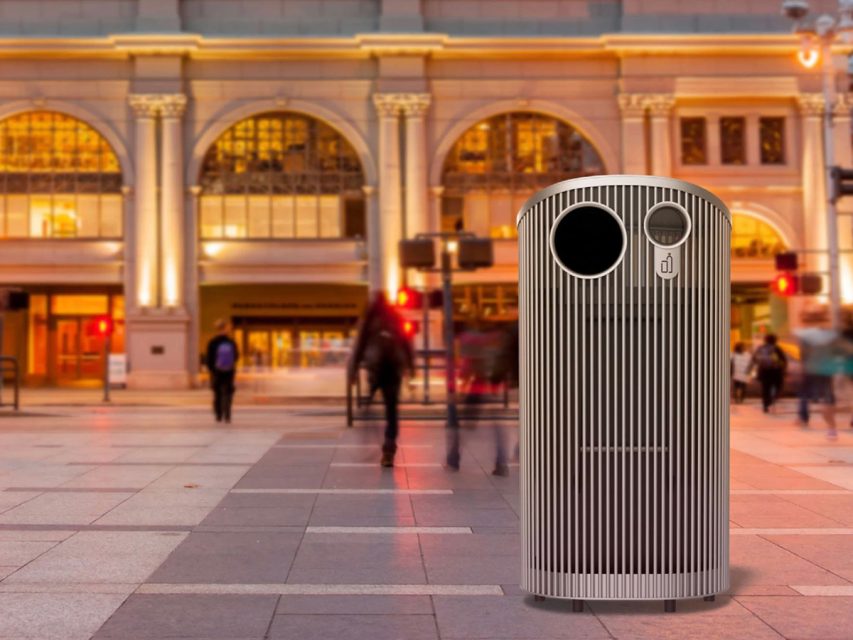 Slim Silhouette is chosen to be the new public trash can. Picture provided by San Francisco Public Works.