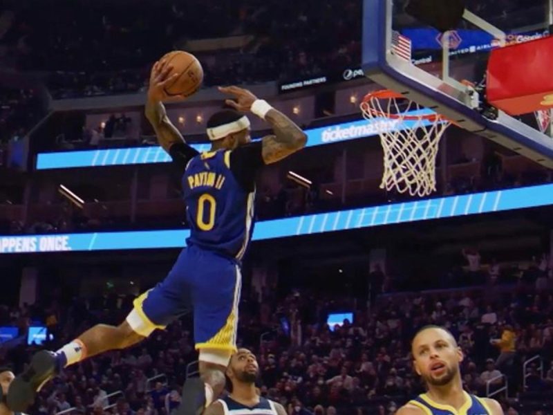 Gary Payton II in a game in 2021