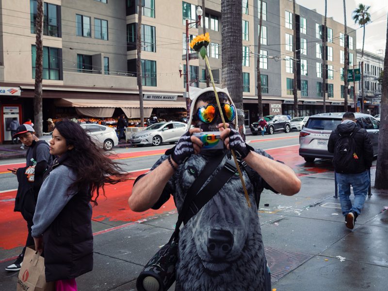 Someone with a mask. Photo by Tauseef Khan