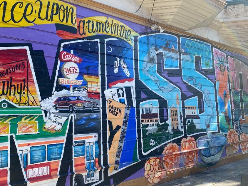 Wall painting at the Mission