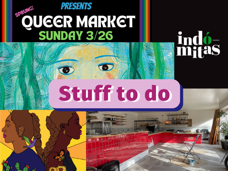 Collage of upcoming events.