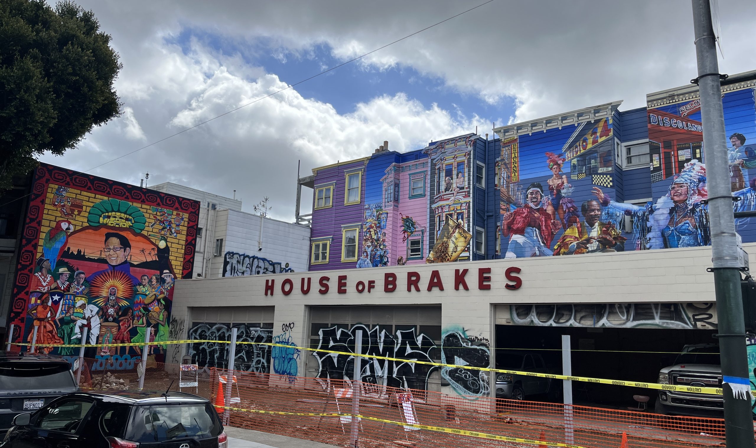 building corner mural