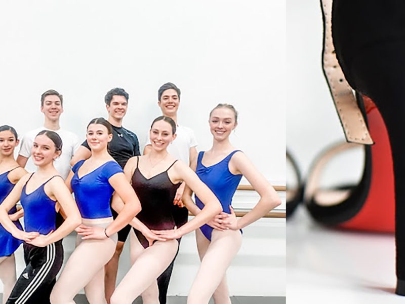 On the left, dancers