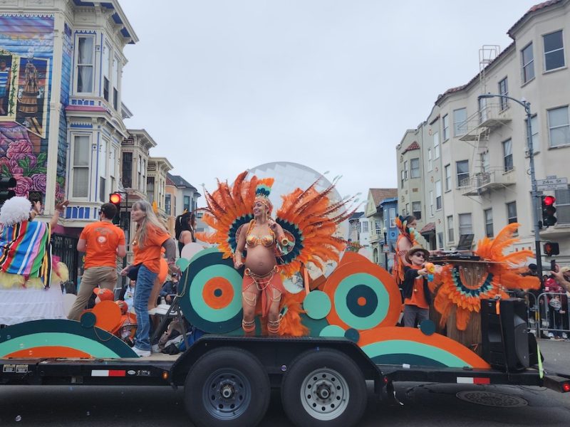 performers in a parade