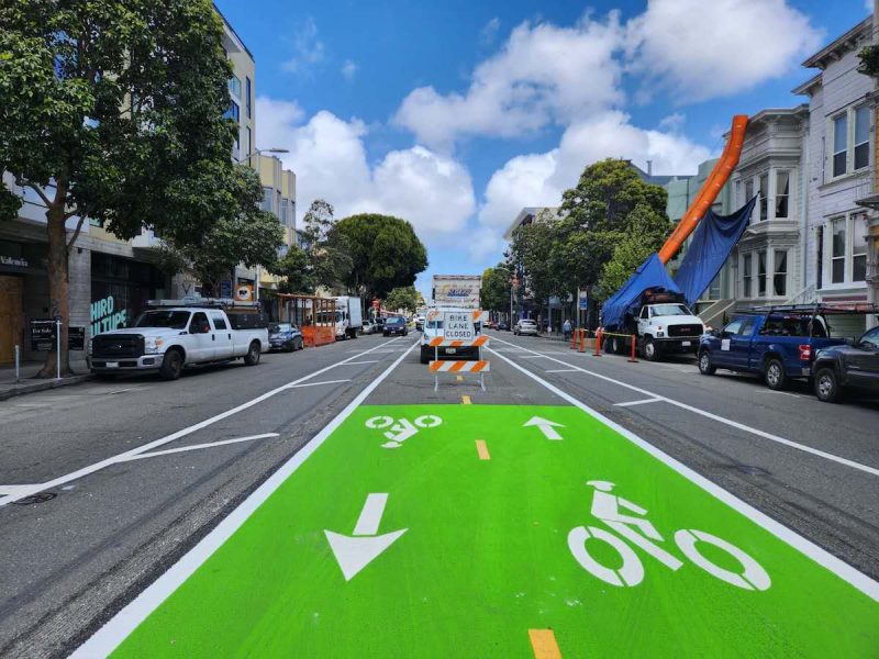 Street with bike lane