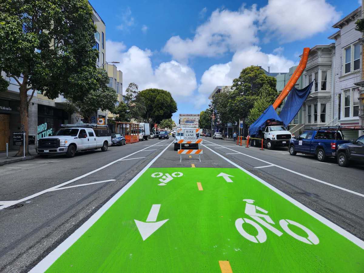 Street with bike lane