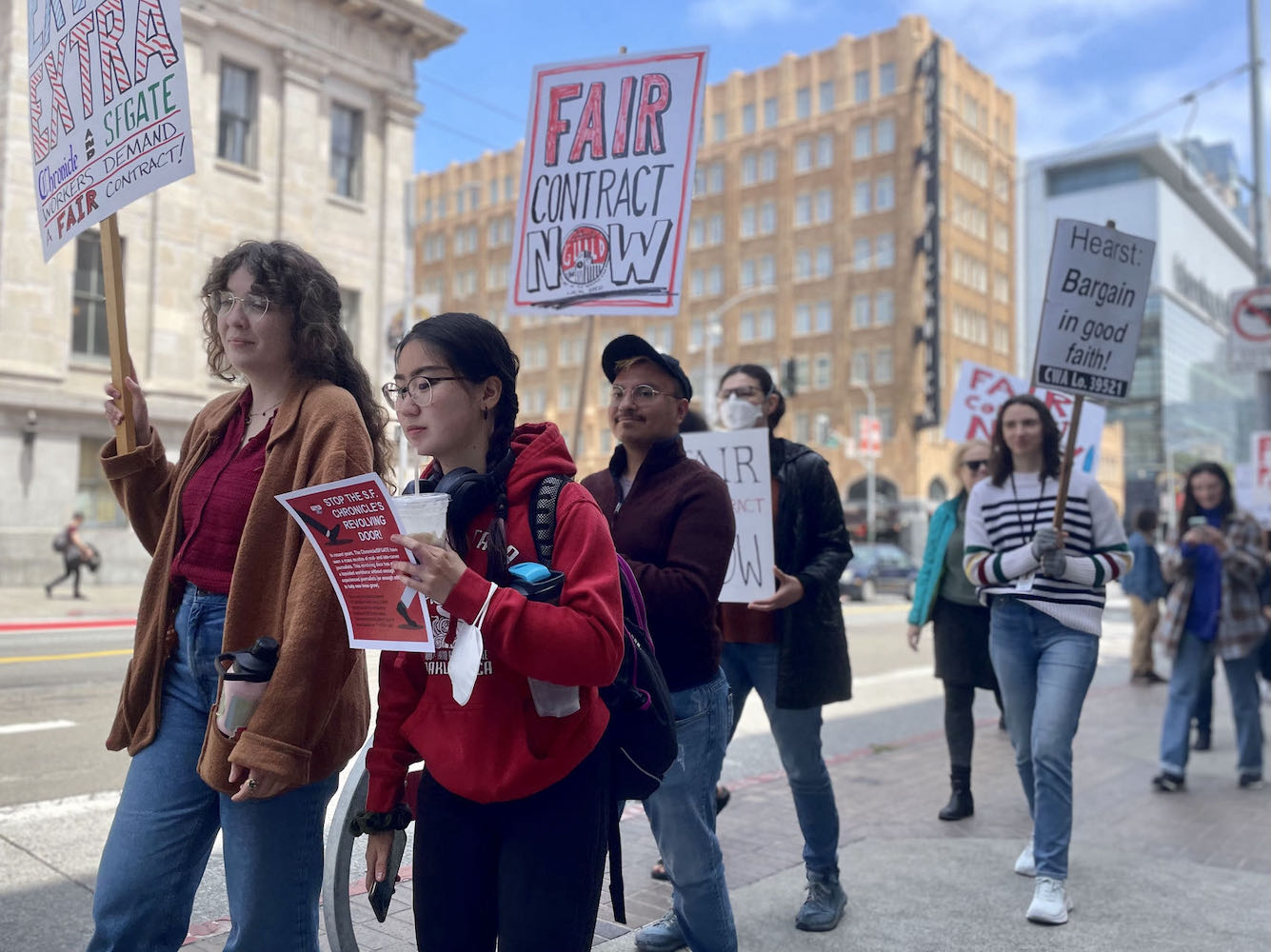 A group of people walking