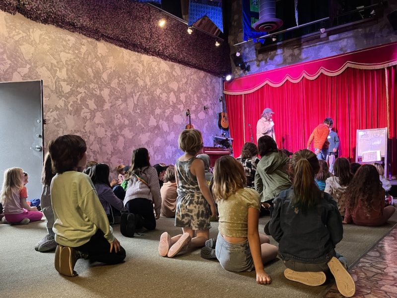 kids stage curtain room