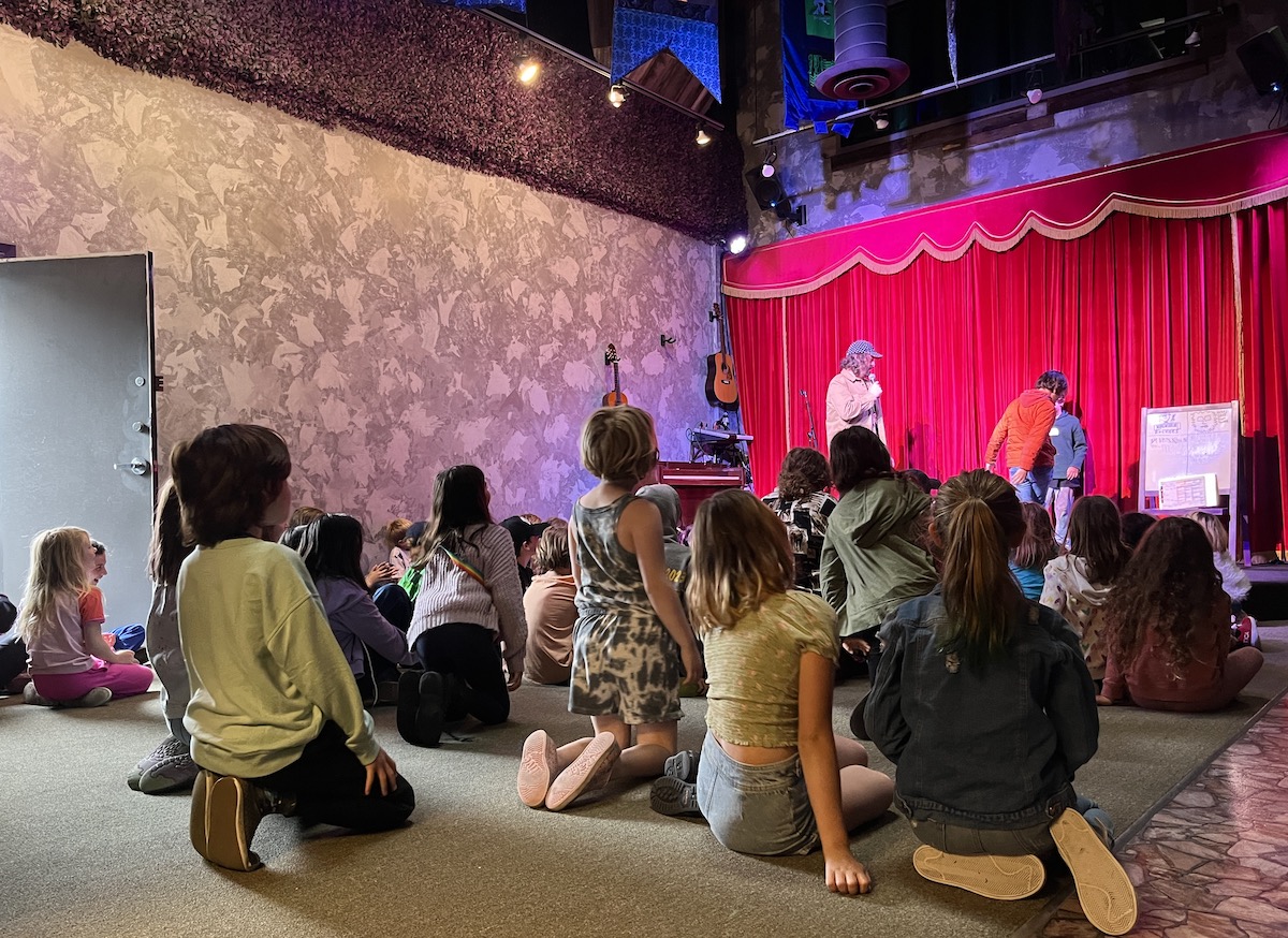 kids stage curtain room