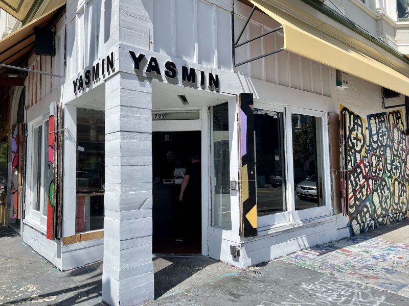 The exterior of a building