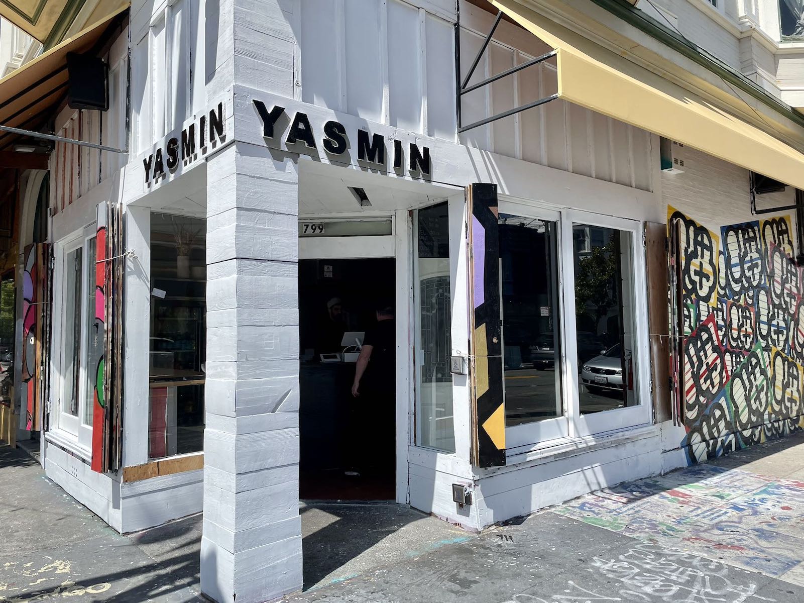 The exterior of a building