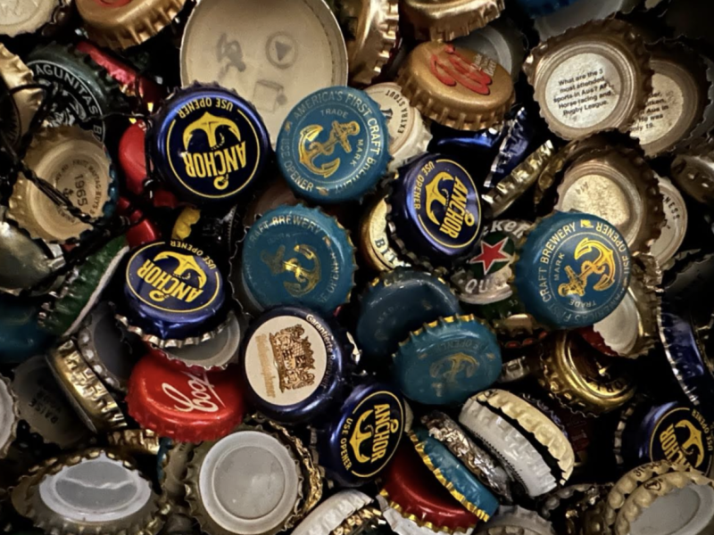 collection of bottle caps