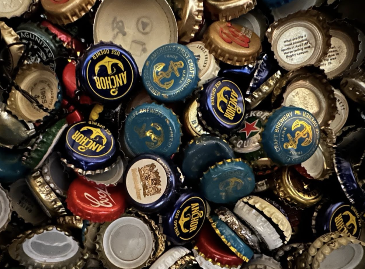 collection of bottle caps
