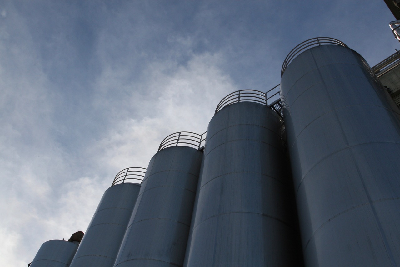 tanks and the sky behind them