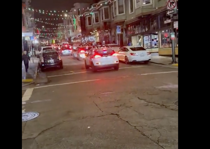 Cruise autonomous vehicles malfunction and clog up North Beach