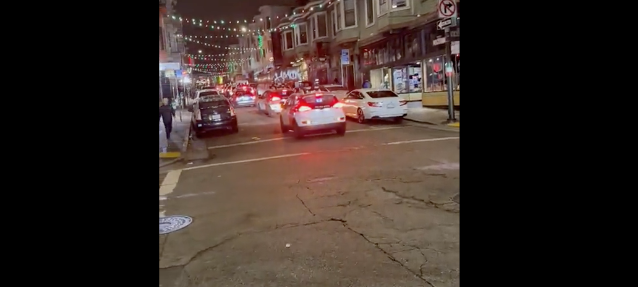 Cruise autonomous vehicles malfunction and clog up North Beach