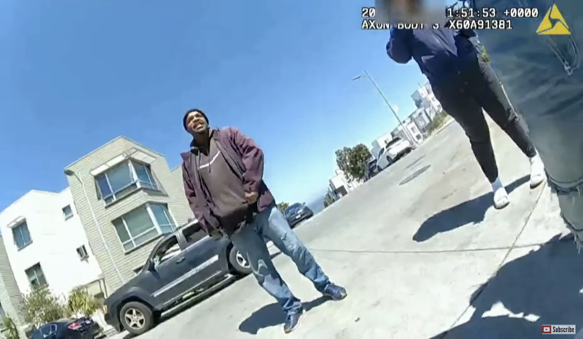 Police body-worn camera footage of Ryant Bluford