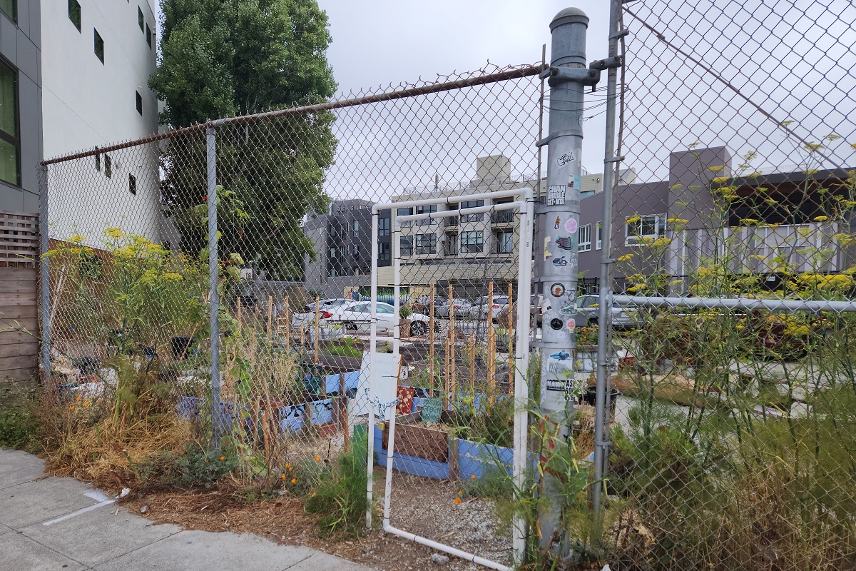 Gate leading to Parcel 36.