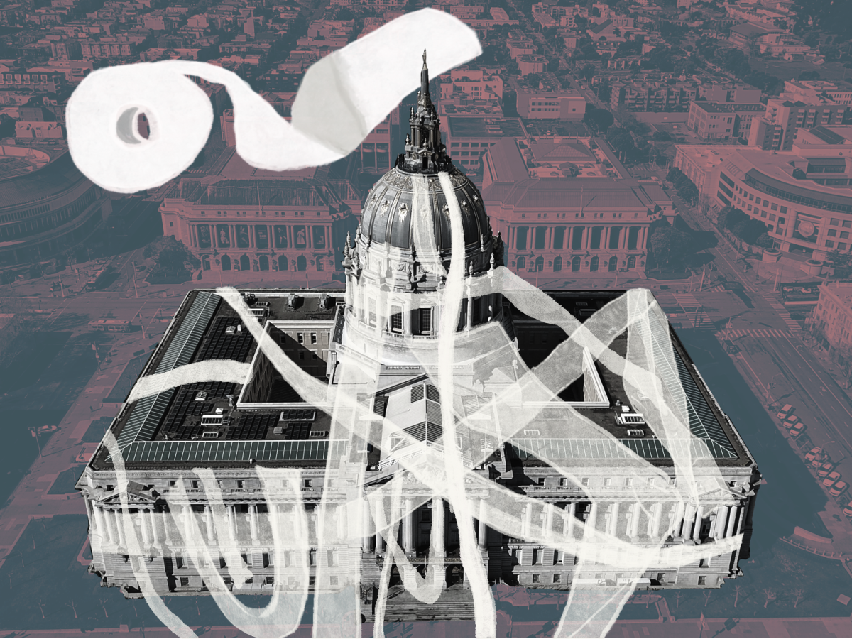 Toilet Paper San Francisco City Hall