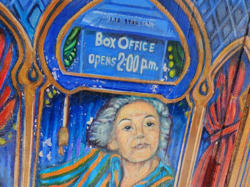 Box office open hours sign on 22nd near Folsom.