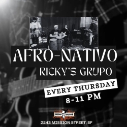 A flyer for afro-nativo ricky's group.