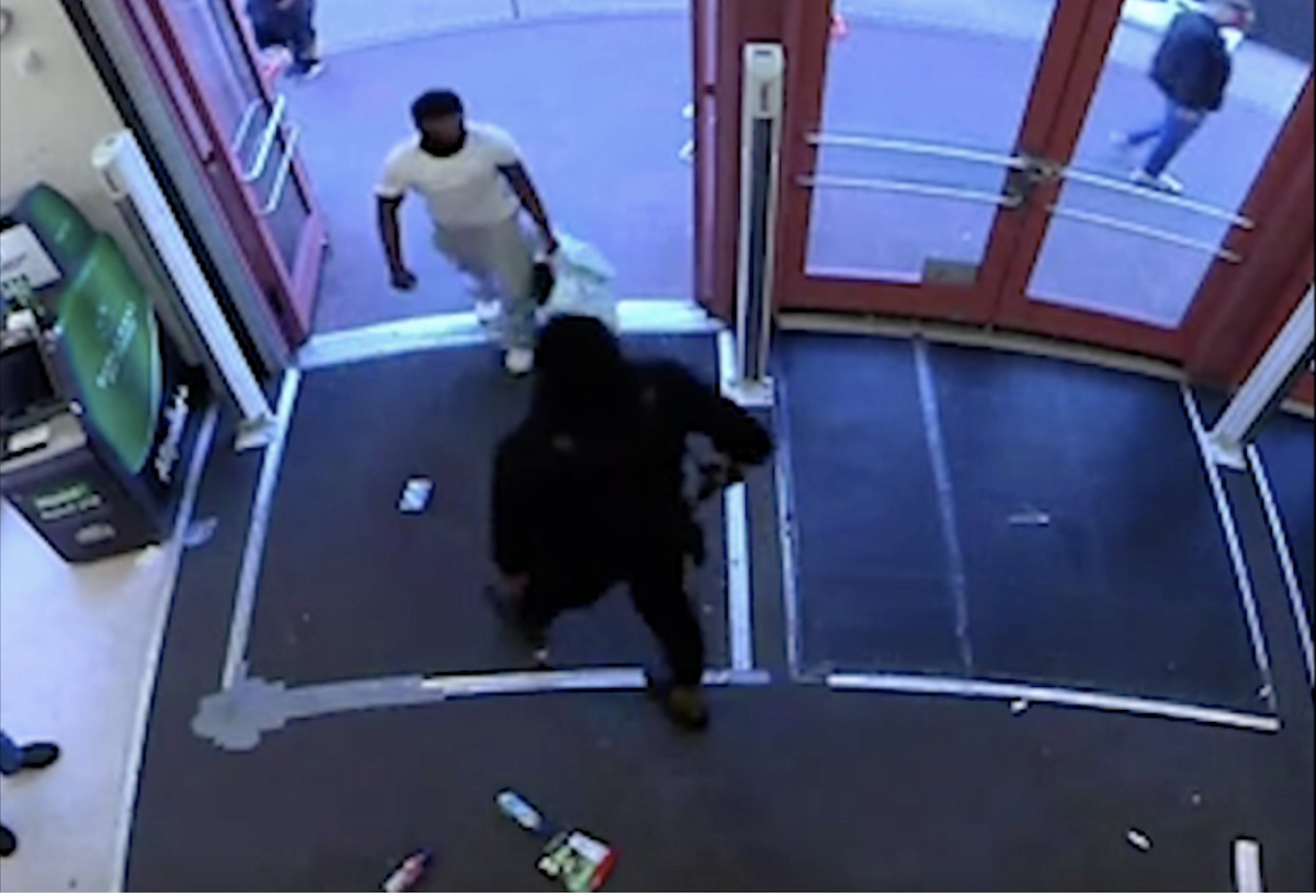 Security still of Banko Brown Walgreens shooting San Francisco
