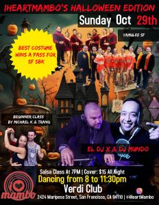 A flyer for heartmob's halloween edition.