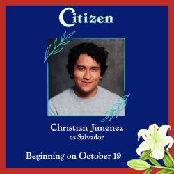 Christian jimenez at salida beginning on october 19.