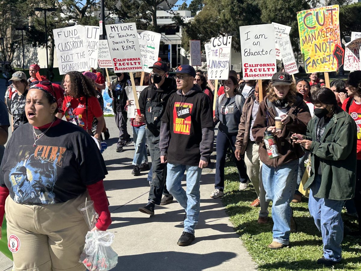SF State faculty rally for contract during week-long strike vote