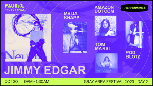 A poster for jimmy edgar.