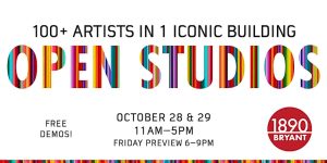 100 artists in iconic building open studios.