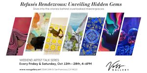 A flyer for a show of paintings and sculptures.