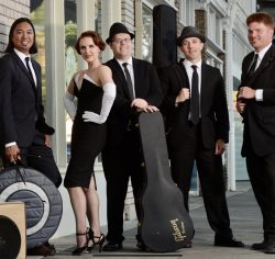 A group of people posing for a picture.