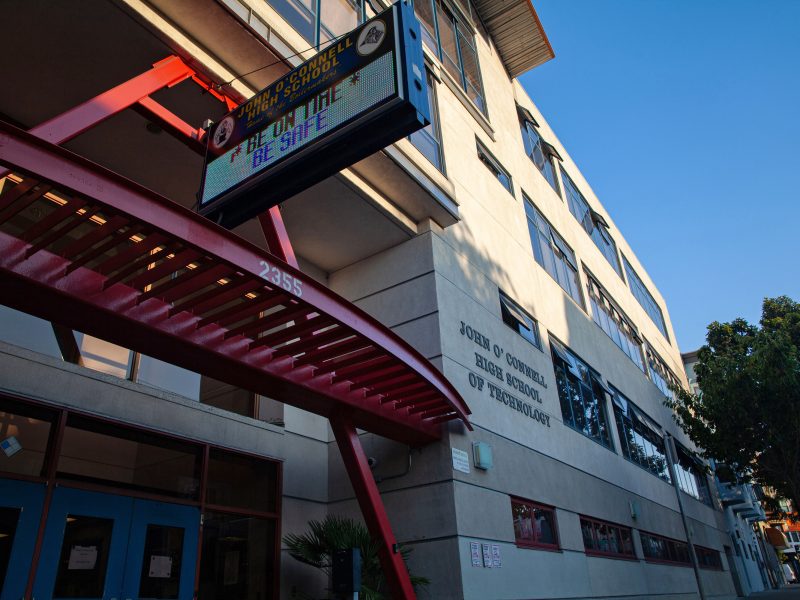 John O'Connell High School's facade