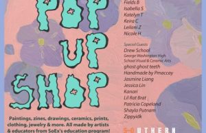 A poster for pop up shop.