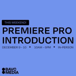 This weekend premiere pro introduction.
