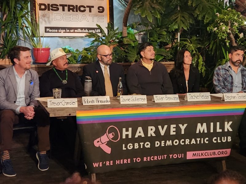 District 9 Supervisorial candidates sit together at El Rio.