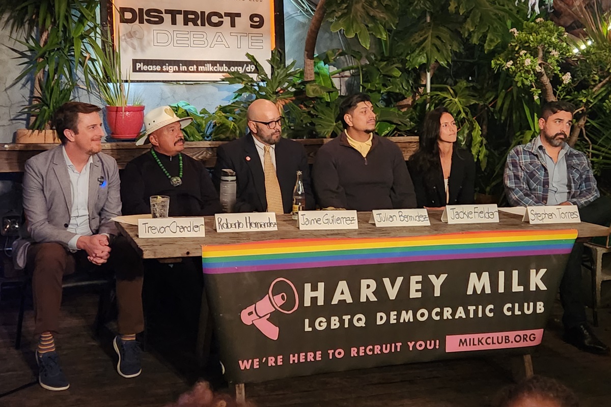 District 9 Supervisorial candidates sit together at El Rio.