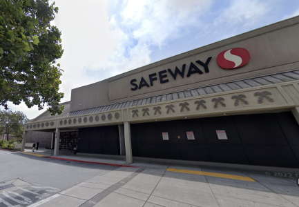 A google street view of a safeway store.