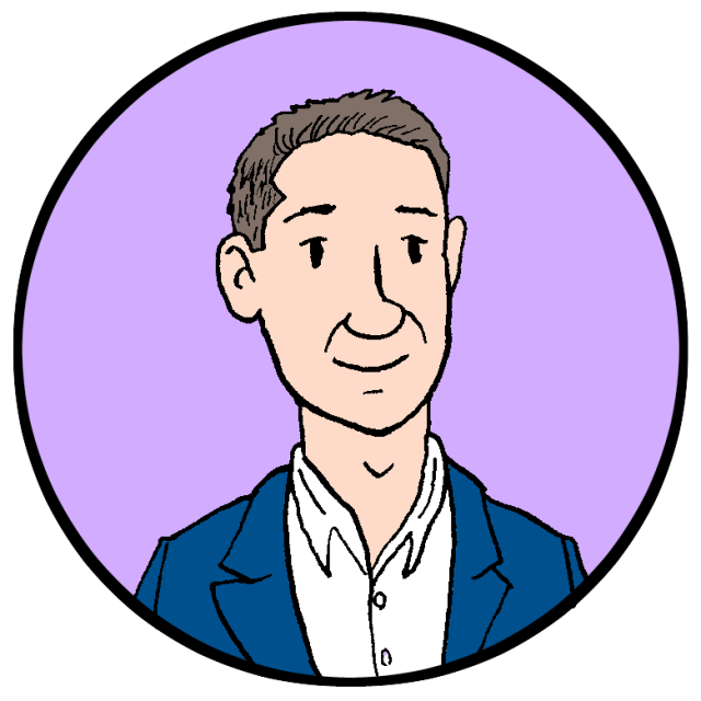 Illustration of a man wearing a suit