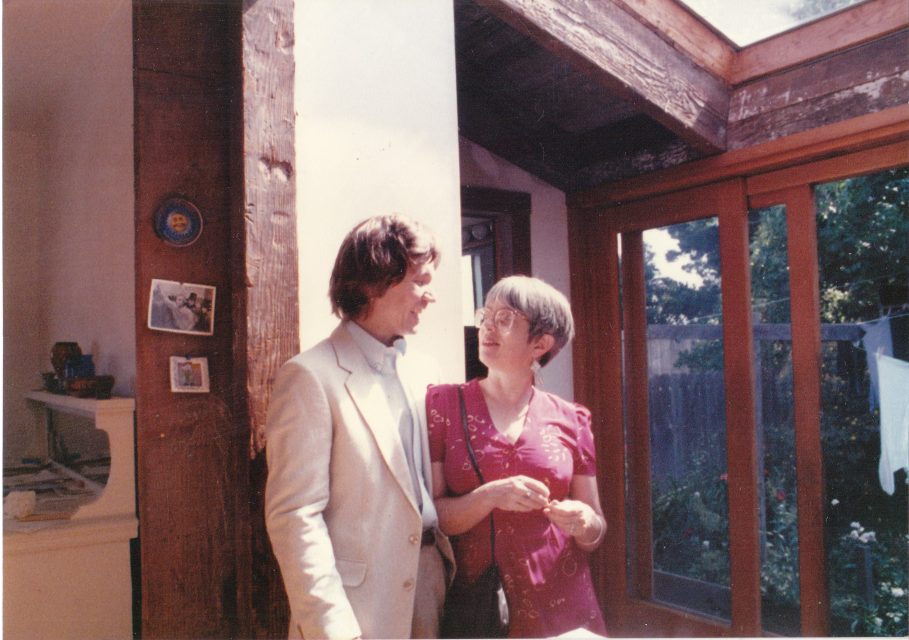 Joan Holden looking at her ex husband Dan Chumley