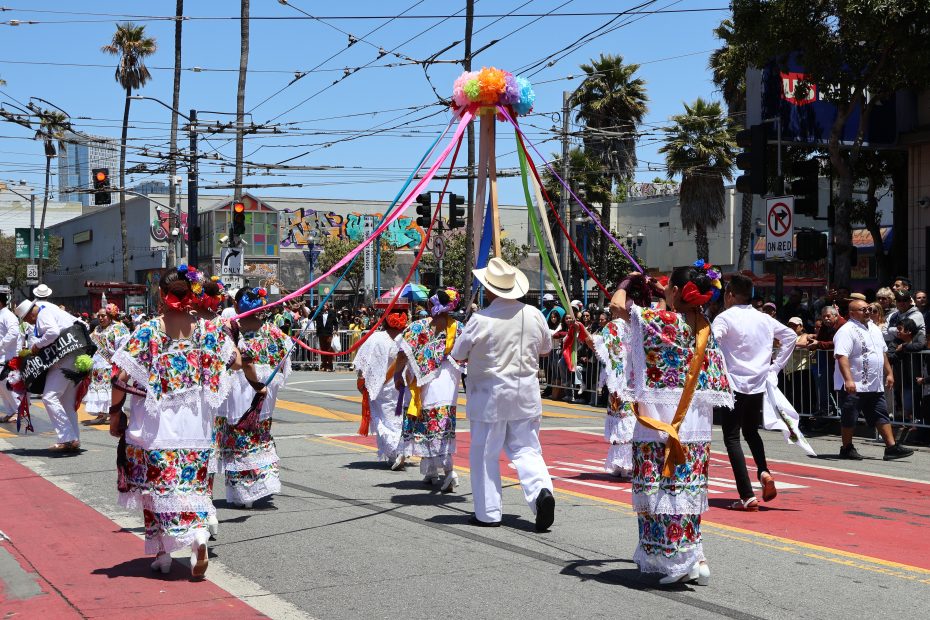 Marchers at Carnaval. 