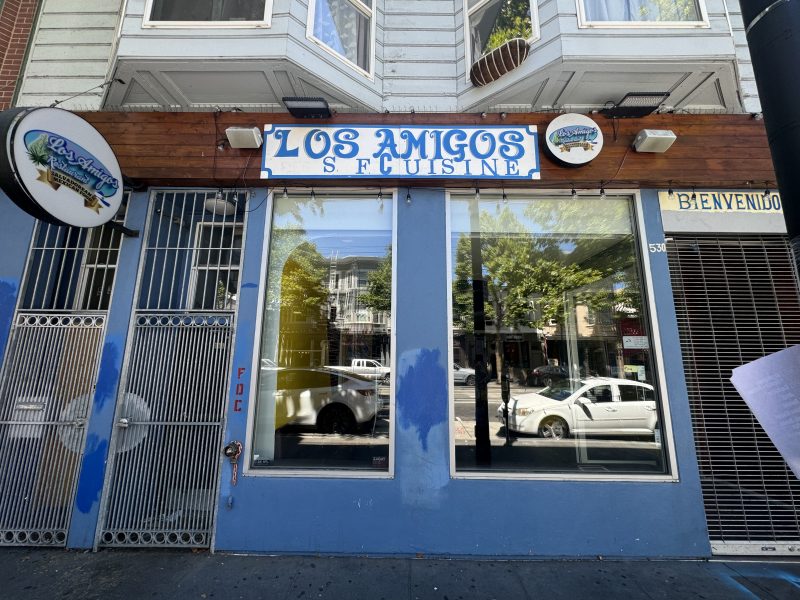 Street view from Los Amigos. Neighbors said the restaurant closed a few weeks ago because of slow business and high rent, on Monday June 24, 2024. Photo by Oscar Palma.