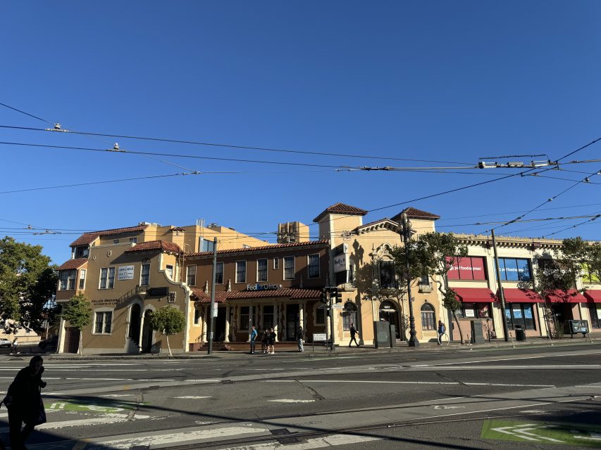 A view of the intersection of Market Street and Duboce Avenue where a new building with 200 units is being proposed on Thursday July 25, 2024. Photo by Oscar Palma.