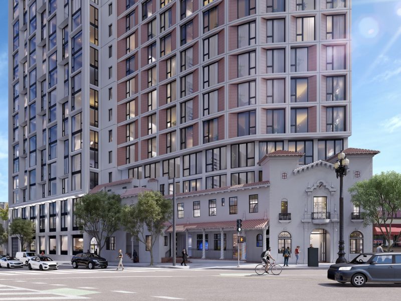 A view of the proposed building at the intersection of Market Street and Duboce Avenue. Image from RG-architecture.